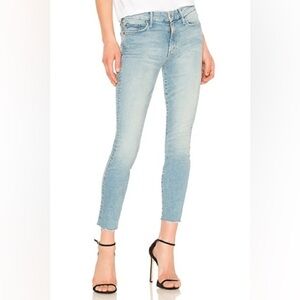 MOTHER The Looker Ankle Fray Jean Ready To Roll